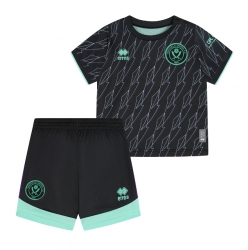 Fotbollsset Barn Sheffield United Bortatröja 2024-25 Mini-Kit Kortärmad (+ korta byxor)