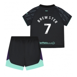 Fotbollsset Barn Sheffield United Rhian Brewster #7 Bortatröja 2024-25 Mini-Kit Kortärmad (+ korta byxor)