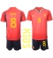 Fotbollsset Barn Spanien Koke #8 Hemmatröja VM 2022 Mini-Kit Kortärmad (+ korta byxor)