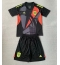 Fotbollsset Barn Spanien Målvakt Bortatröja EM 2024 Mini-Kit Kortärmad (+ korta byxor)