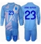 Fotbollsset Barn Spanien Unai Simon #23 Målvakt Hemmatröja EM 2024 Mini-Kit Långärmad (+ korta byxor)