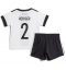 Fotbollsset Barn Tyskland Antonio Rudiger #2 Hemmatröja VM 2022 Mini-Kit Kortärmad (+ korta byxor)