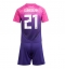 Fotbollsset Barn Tyskland Ilkay Gundogan #21 Bortatröja EM 2024 Mini-Kit Kortärmad (+ korta byxor)