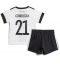 Fotbollsset Barn Tyskland Ilkay Gundogan #21 Hemmatröja VM 2022 Mini-Kit Kortärmad (+ korta byxor)