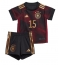 Fotbollsset Barn Tyskland Niklas Sule #15 Bortatröja VM 2022 Mini-Kit Kortärmad (+ korta byxor)