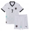 Fotbollsset Barn Österrike Marko Arnautovic #7 Bortatröja EM 2024 Mini-Kit Kortärmad (+ korta byxor)