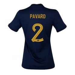 Frankrike Benjamin Pavard #2 Hemmatröja VM 2022 Dam Kortärmad