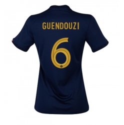 Frankrike Matteo Guendouzi #6 Hemmatröja VM 2022 Dam Kortärmad