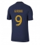 Frankrike Olivier Giroud #9 Hemmatröja VM 2022 Kortärmad