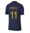 Frankrike Ousmane Dembele #11 Hemmatröja VM 2022 Kortärmad