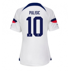 Förenta staterna Christian Pulisic #10 Hemmatröja VM 2022 Dam Kortärmad