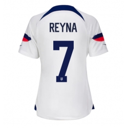 Förenta staterna Giovanni Reyna #7 Hemmatröja VM 2022 Dam Kortärmad