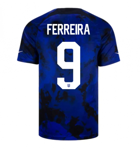 Förenta staterna Jesus Ferreira #9 Bortatröja VM 2022 Kortärmad