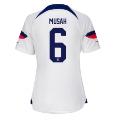 Förenta staterna Yunus Musah #6 Hemmatröja VM 2022 Dam Kortärmad