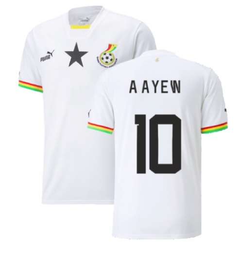 Ghana Andre Ayew #10 Hemmatröja VM 2022 Kortärmad