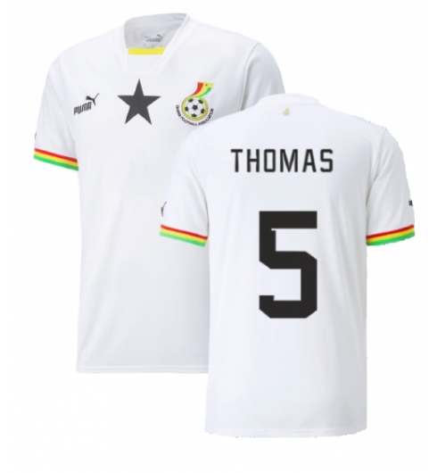 Ghana Thomas Partey #5 Hemmatröja VM 2022 Kortärmad