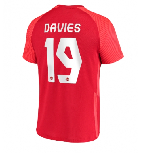 Kanada Alphonso Davies #19 Hemmatröja VM 2022 Kortärmad