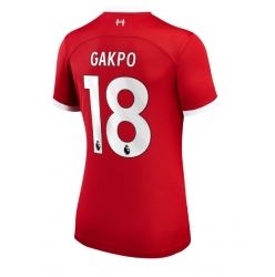 Liverpool Cody Gakpo #18 Hemmatröja 2023-24 Dam Kortärmad