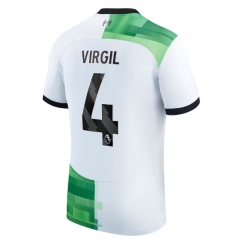 Liverpool Virgil van Dijk #4 Bortatröja 2023-24 Kortärmad