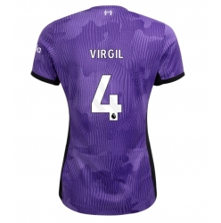 Liverpool Virgil van Dijk #4 Tredje Tröja 2023-24 Dam Kortärmad