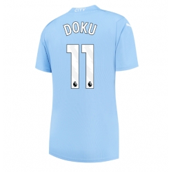 Manchester City Jeremy Doku #11 Hemmatröja 2023-24 Dam Kortärmad