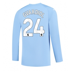 Manchester City Josko Gvardiol #24 Hemmatröja 2023-24 Långärmad