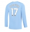 Manchester City Kevin De Bruyne #17 Hemmatröja 2023-24 Långärmad