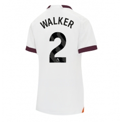 Manchester City Kyle Walker #2 Bortatröja 2023-24 Dam Kortärmad
