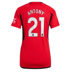 Manchester United Antony #21 Hemmatröja 2023-24 Dam Kortärmad