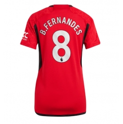 Manchester United Bruno Fernandes #8 Hemmatröja 2023-24 Dam Kortärmad