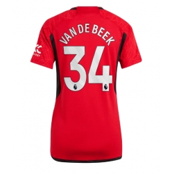 Manchester United Donny van de Beek #34 Hemmatröja 2023-24 Dam Kortärmad