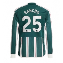 Manchester United Jadon Sancho #25 Bortatröja 2023-24 Långärmad