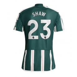Manchester United Luke Shaw #23 Bortatröja 2023-24 Kortärmad