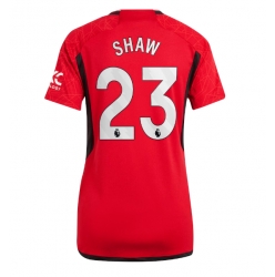 Manchester United Luke Shaw #23 Hemmatröja 2023-24 Dam Kortärmad