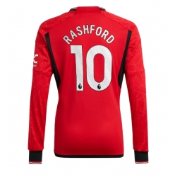 Manchester United Marcus Rashford #10 Hemmatröja 2023-24 Långärmad