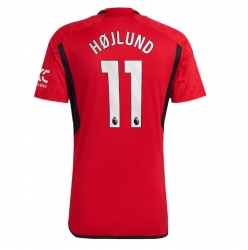 Manchester United Rasmus Hojlund #11 Hemmatröja 2023-24 Kortärmad