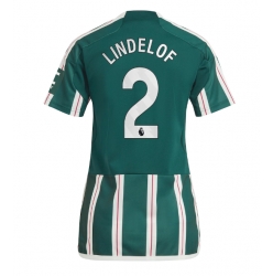 Manchester United Victor Lindelof #2 Bortatröja 2023-24 Dam Kortärmad