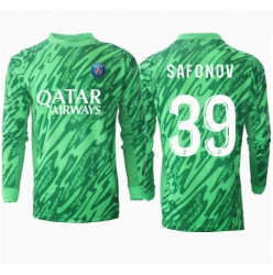 Paris Saint-Germain Matvei Safonov #39 Målvakt Hemmatröja 2024-25 Långärmad