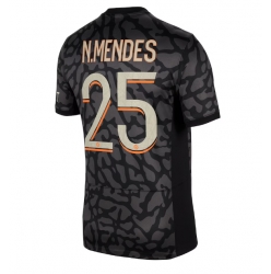 Paris Saint-Germain Nuno Mendes #25 Tredje Tröja 2023-24 Kortärmad