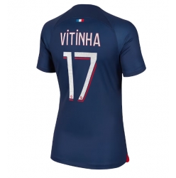 Paris Saint-Germain Vitinha Ferreira #17 Hemmatröja 2023-24 Dam Kortärmad