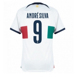 Portugal Andre Silva #9 Bortatröja VM 2022 Kortärmad