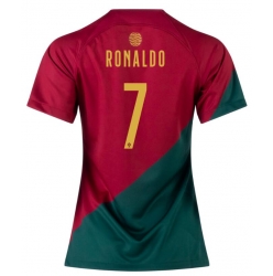 Portugal Cristiano Ronaldo #7 Hemmatröja VM 2022 Dam Kortärmad