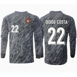 Portugal Diogo Costa #22 Målvakt Bortatröja EM 2024 Långärmad