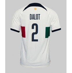 Portugal Diogo Dalot #2 Bortatröja VM 2022 Kortärmad