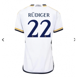 Real Madrid Antonio Rudiger #22 Hemmatröja 2023-24 Dam Kortärmad
