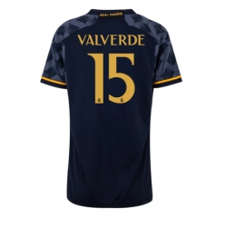 Real Madrid Federico Valverde #15 Bortatröja 2023-24 Dam Kortärmad
