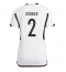Tyskland Antonio Rudiger #2 Hemmatröja VM 2022 Dam Kortärmad