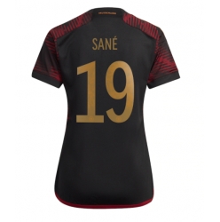 Tyskland Leroy Sane #19 Bortatröja VM 2022 Dam Kortärmad