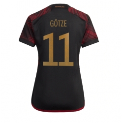 Tyskland Mario Gotze #11 Bortatröja VM 2022 Dam Kortärmad