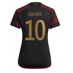 Tyskland Serge Gnabry #10 Bortatröja VM 2022 Dam Kortärmad